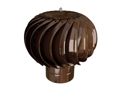 Турбодефлектор из оцинкованной стали (цвет Шоколад)